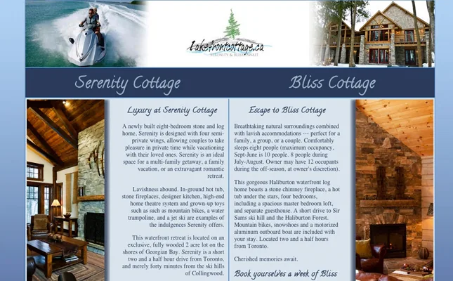 Lake Front Cottage project screenshot