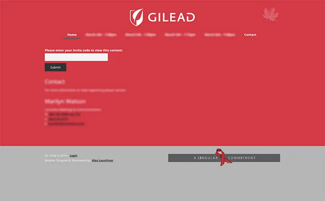 Event Invitation - Website project screenshot