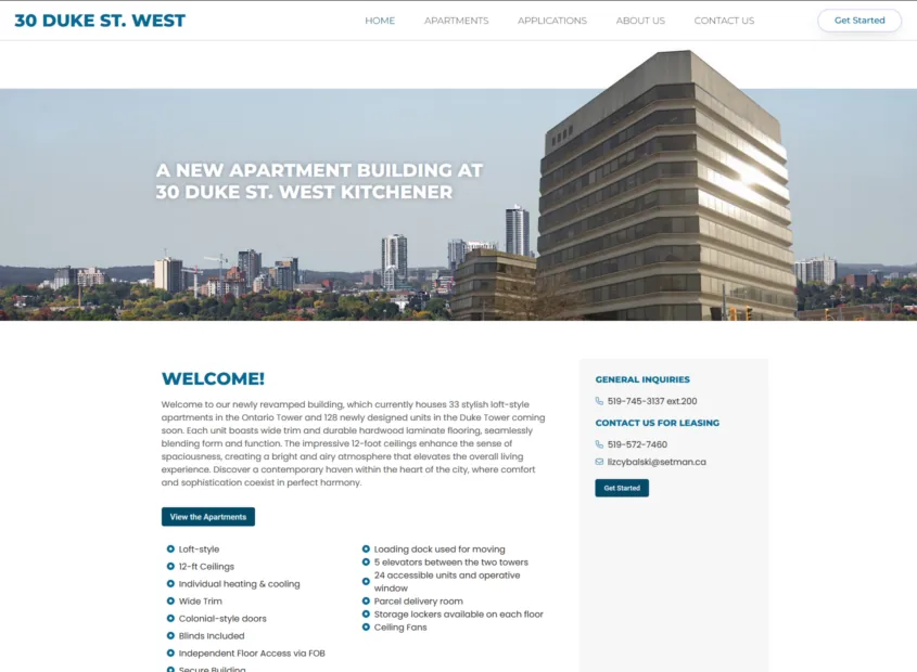 30 Duke Street West project screenshot