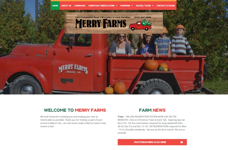 Merry Farms project screenshot