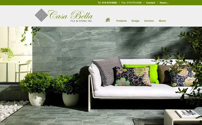 Casa Bella Tile - Website Redesigned 2013 project screenshot