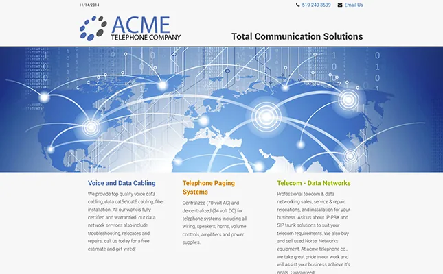 ACME Telephone project screenshot
