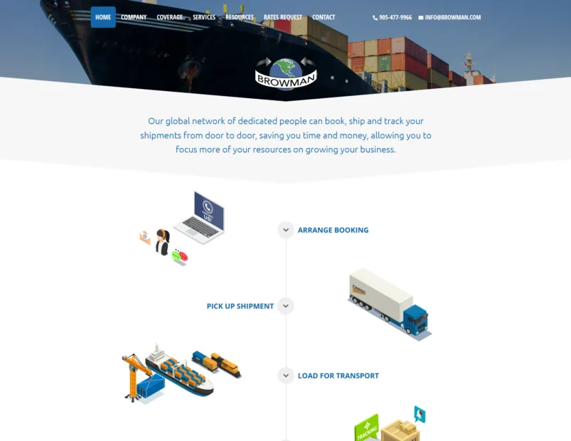 Browman Freight project screenshot