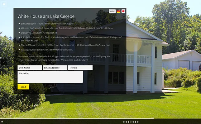 Whitehouse on Lake Cecebe project screenshot