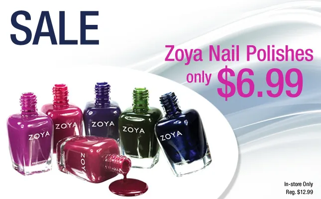 Zoya Nail Polish Ad for Pino Salon project screenshot
