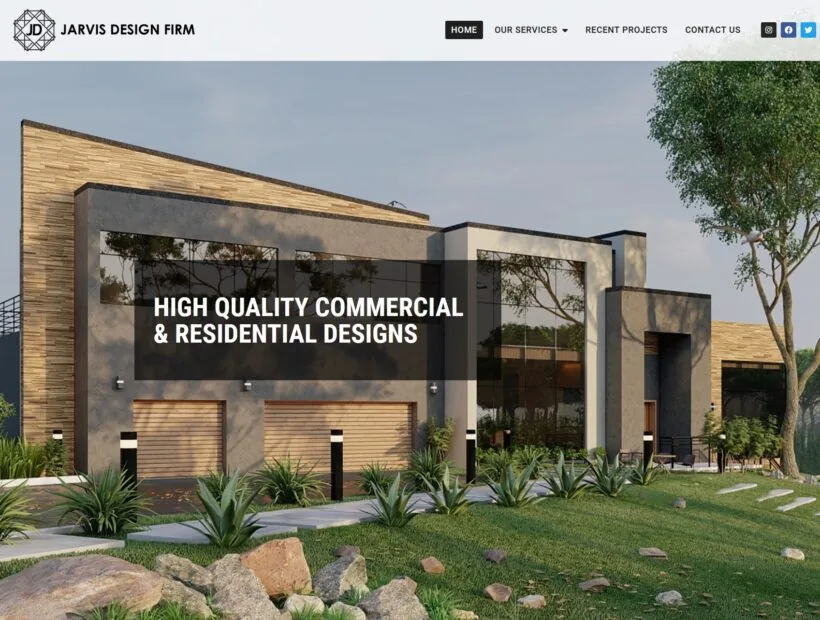 Jarvis Design Firm project screenshot