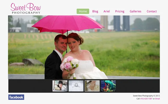 Sweet Bow Photography project screenshot
