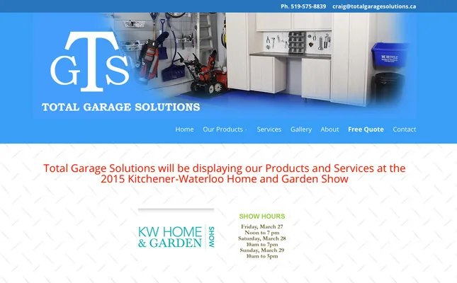 Total Garage Solutions project screenshot