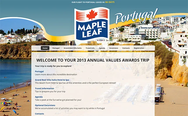 Portugal Awards Trip project screenshot
