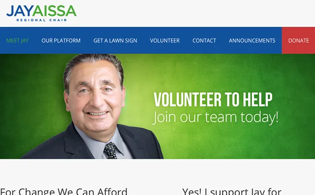 Vote Jay Aissa - Campaign Website project screenshot