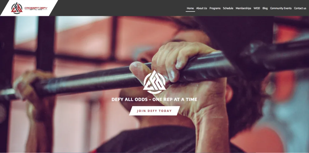 Crossfit Defy project screenshot