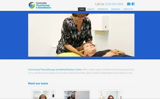 Community Physio project screenshot