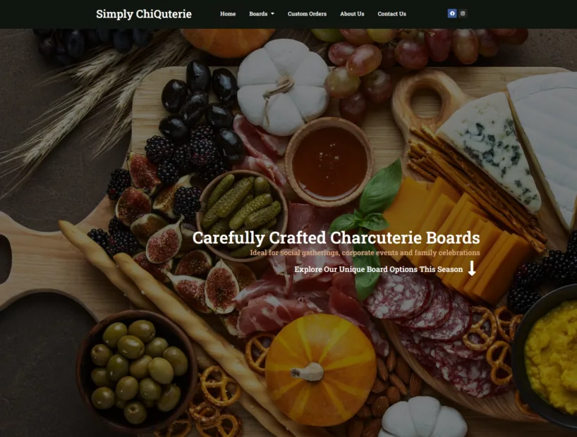 Simply ChiQuterie - Carefully Crafted Charcuterie Boards project screenshot