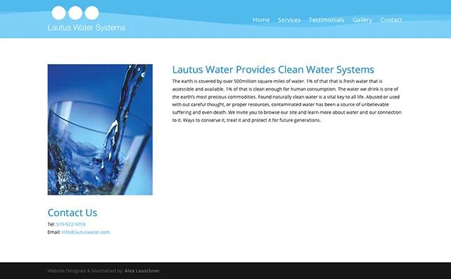 Lautus Water Systems project screenshot