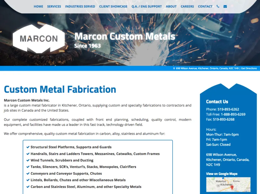 Marcon Metals project screenshot