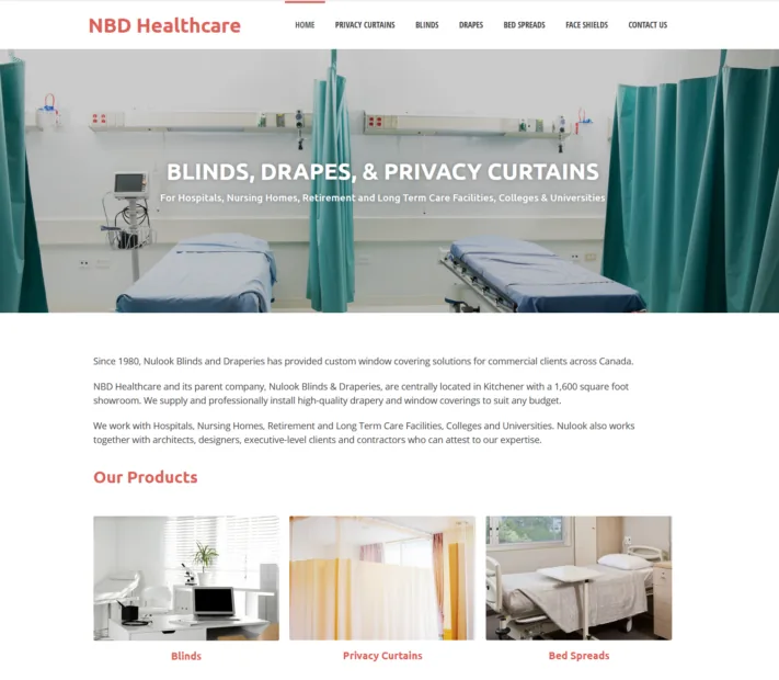 NBD Healthcare project screenshot