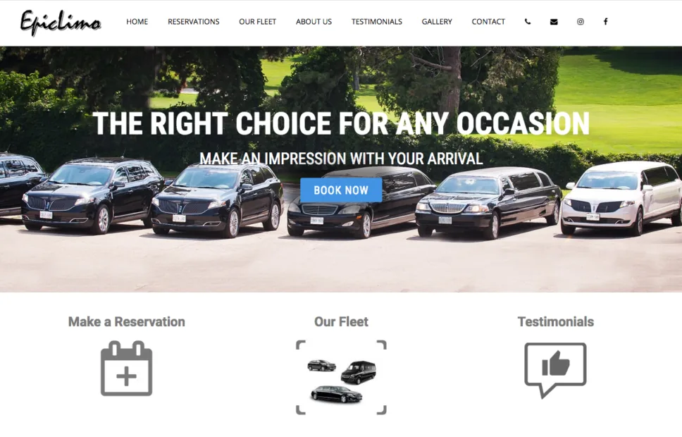 Epic Limo project screenshot
