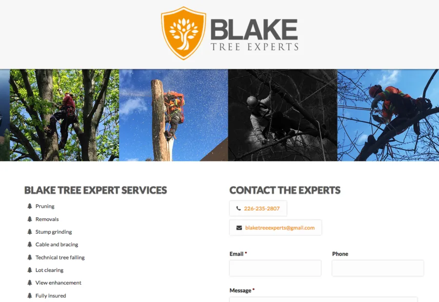 Blake Tree Experts project screenshot