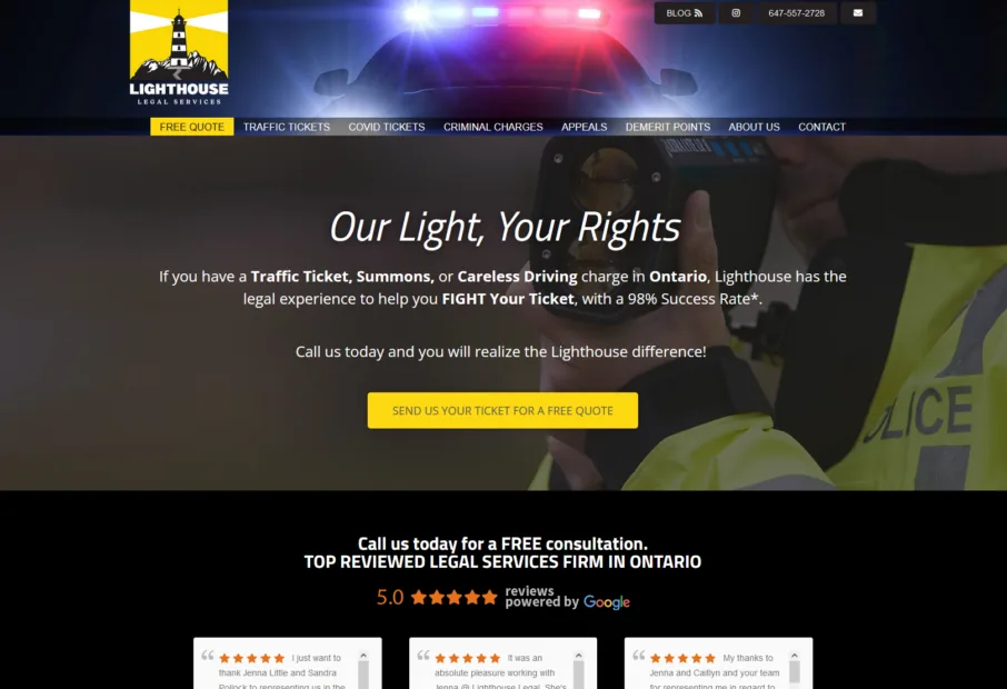 Lighthouse Legal project screenshot