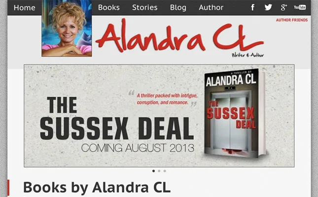 AlandraCL.com Re-design 2013 project screenshot