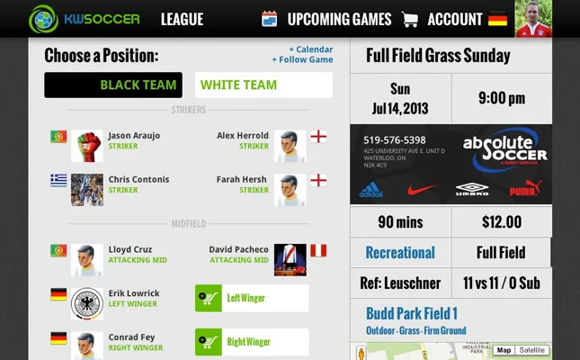 KW Soccer 2013 project screenshot