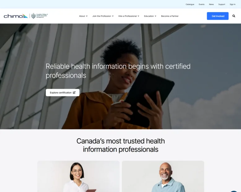Health Info Canada Website project screenshot