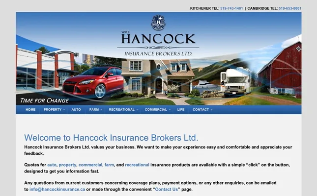 Hancock Insurance Brokers Ltd project screenshot