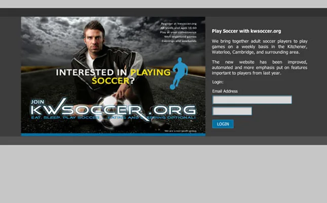 KW Soccer May 2009 Launch project screenshot