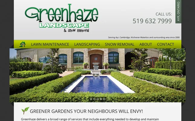 Greenhaze Landscaping project screenshot