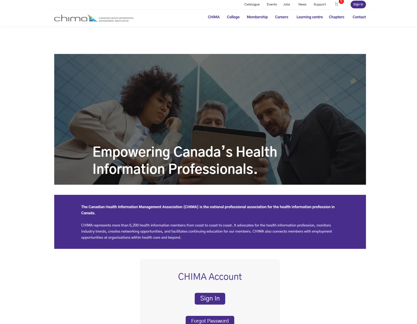 CHIMA project screenshot