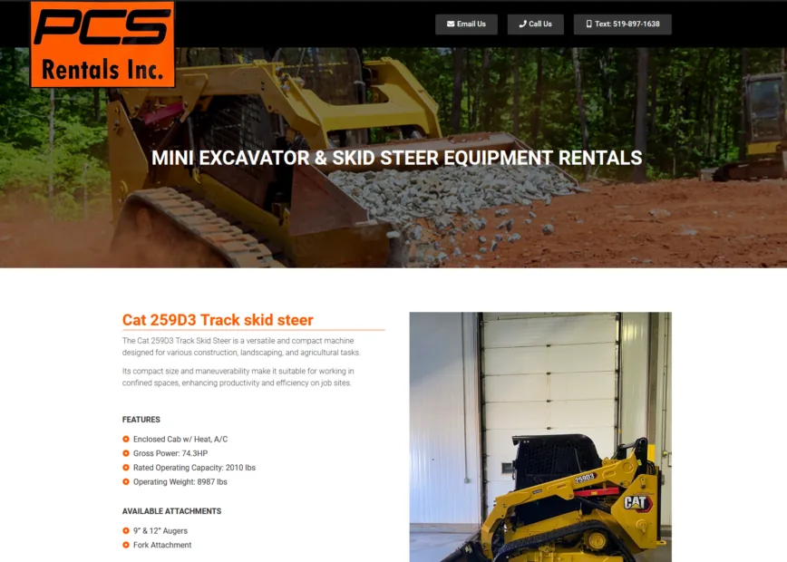 PCS Rentals project screenshot