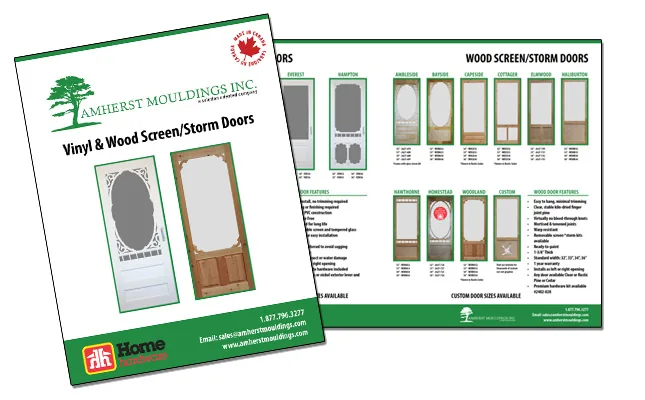 Amherst Mouldings Wood & Screen Doors Brochure project screenshot