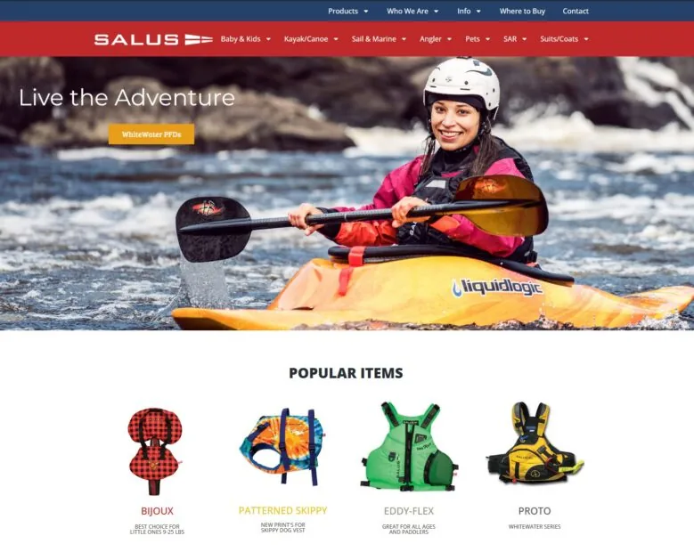 Salus Marine Products project screenshot