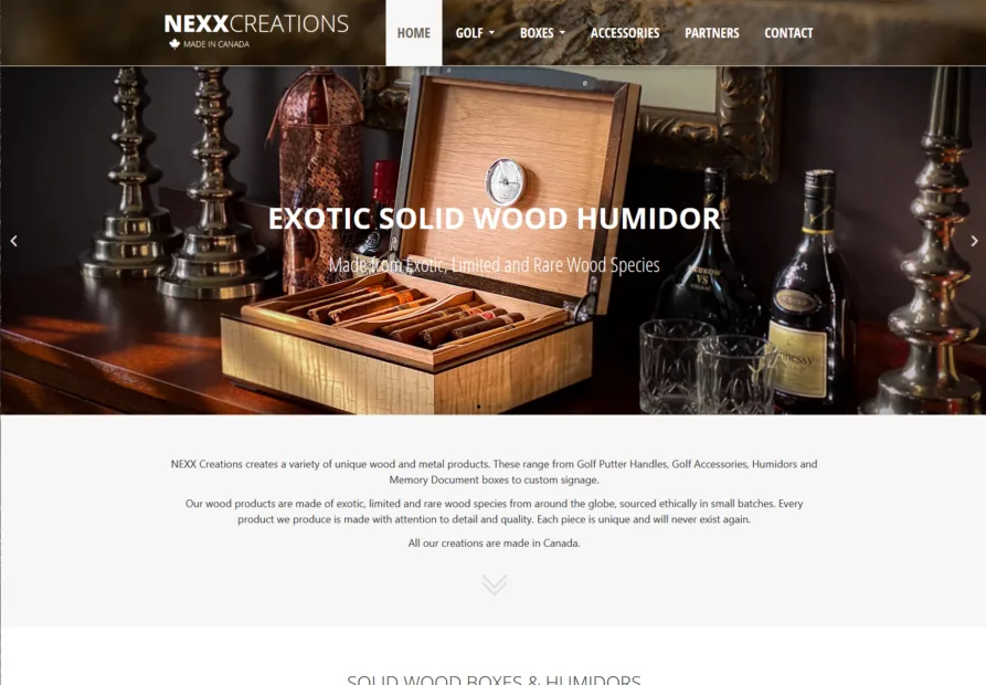 Nexx Creations project screenshot