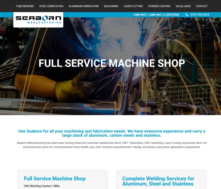 Seaborn Manufacturing project screenshot