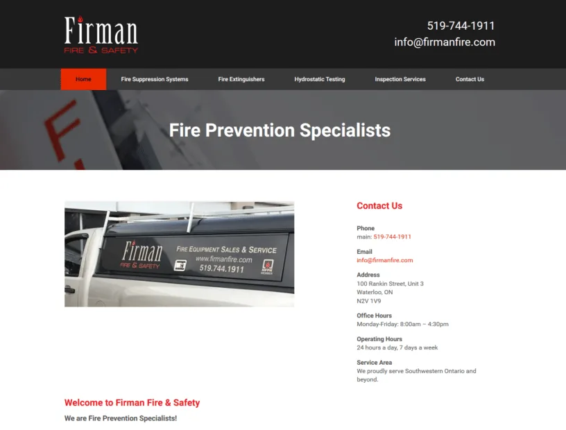 Firman Fire & Safety project screenshot
