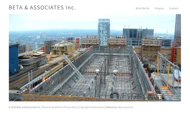 Beta & Associates project screenshot