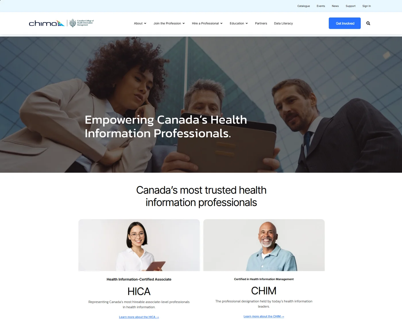 Health Info Canada project screenshot